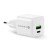 EVERACTIVE ŁADOWARKA SIECIOWA GAN 1 X USB, 1 X USB-C QUICK CHARGE 3.0 20W BIAŁA SC-330Q