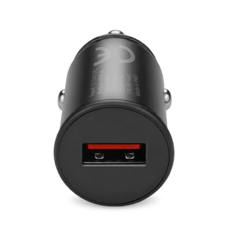 EVERACTIVE ŁADOWARKA SAMOCHODOWA 1 X USB CZARNA + KABEL CC-15QC