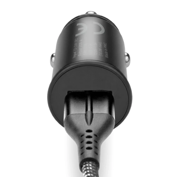 EVERACTIVE ŁADOWARKA SAMOCHODOWA 1 X USB CZARNA + KABEL CC-15QC