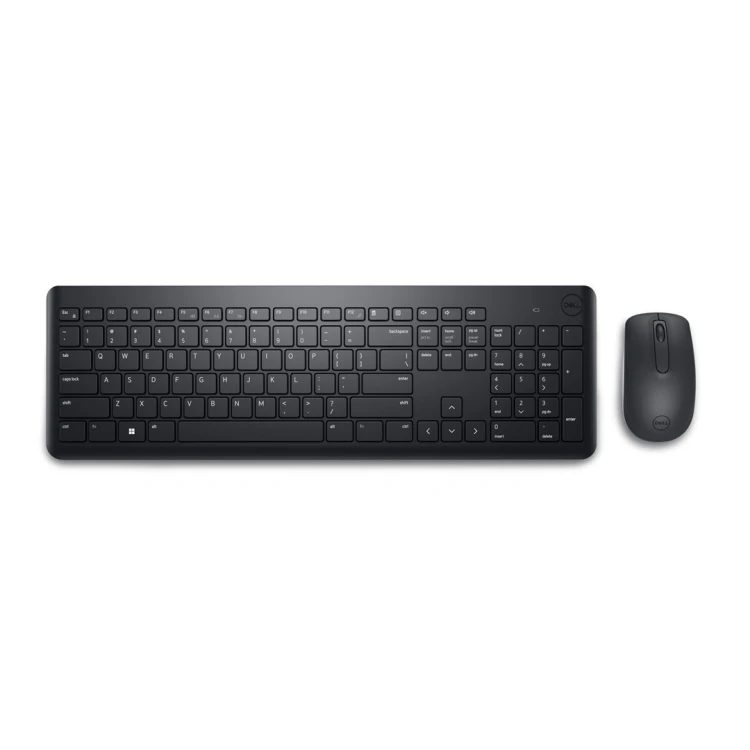 DELL KM3322W klawiatura Dołączona myszka RF Wireless Amerykański międzynarodowy Czarny