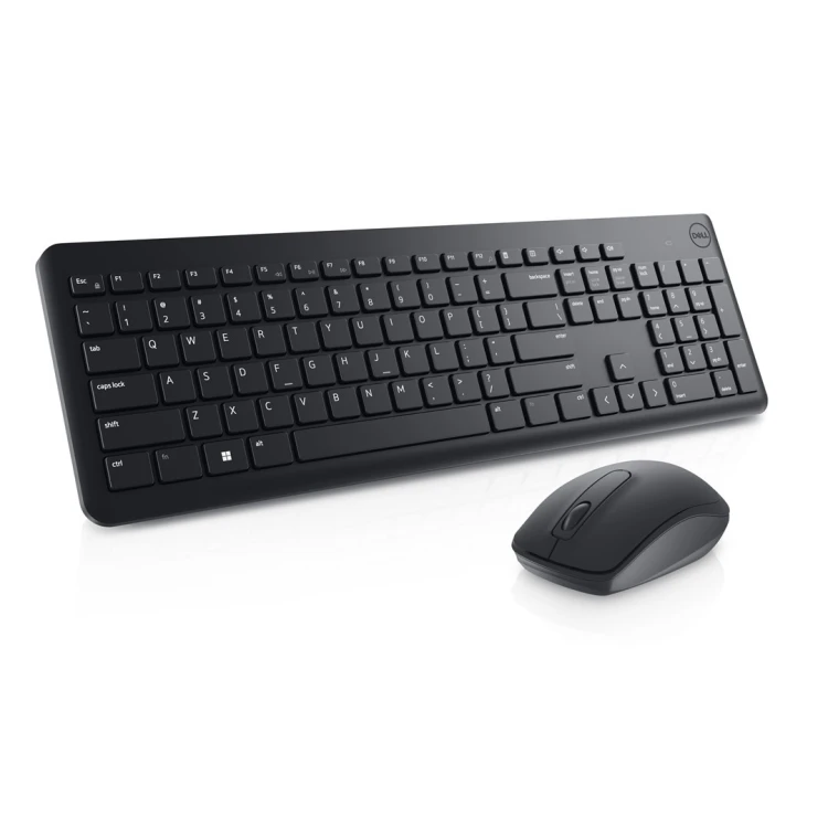 DELL KM3322W klawiatura Dołączona myszka RF Wireless Amerykański międzynarodowy Czarny