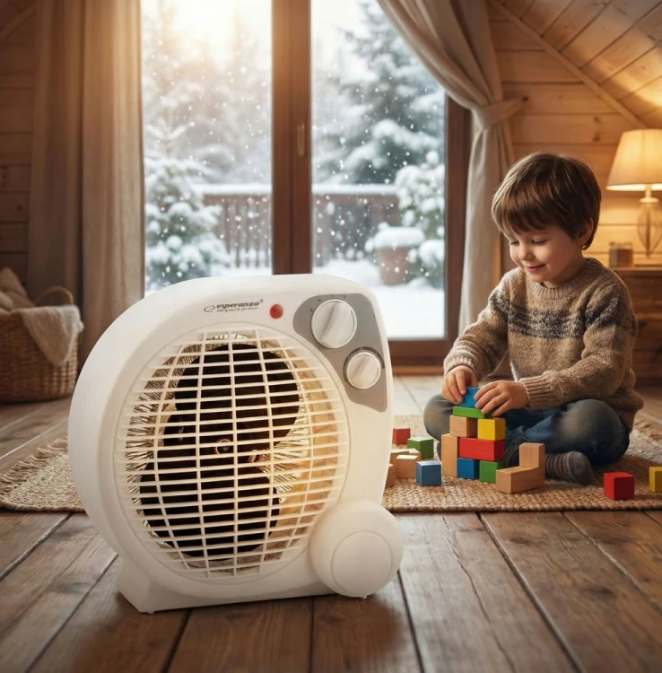 Termowentylator Esperanza Mojave EHH002 (2000W; 3 stopnie grzania; kolor biały)