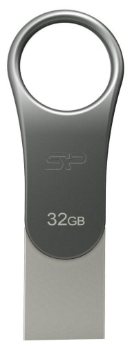 Pendrive Silicon Power Mobile C80 32GB Dual USB 3.1/Type-C Silver (SP032GBUC3C80V1S)