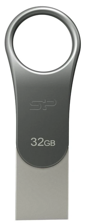 Pendrive Silicon Power Mobile C80 32GB Dual USB 3.1/Type-C Silver (SP032GBUC3C80V1S)