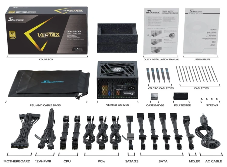 Zasilacz SeaSonic Vertex GX 1200W