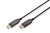 Kabel DP/DP M/M czarny 10m DisplayPort 1.4 Hybrydowy  AOC 8K 60Hz UHD
