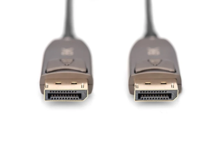 Kabel DP/DP M/M czarny 10m DisplayPort 1.4 Hybrydowy  AOC 8K 60Hz UHD