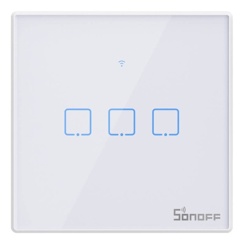 Włącznik dotykowy SONOFF TX T2 Wi-Fi+RF 433 3-kanałowy