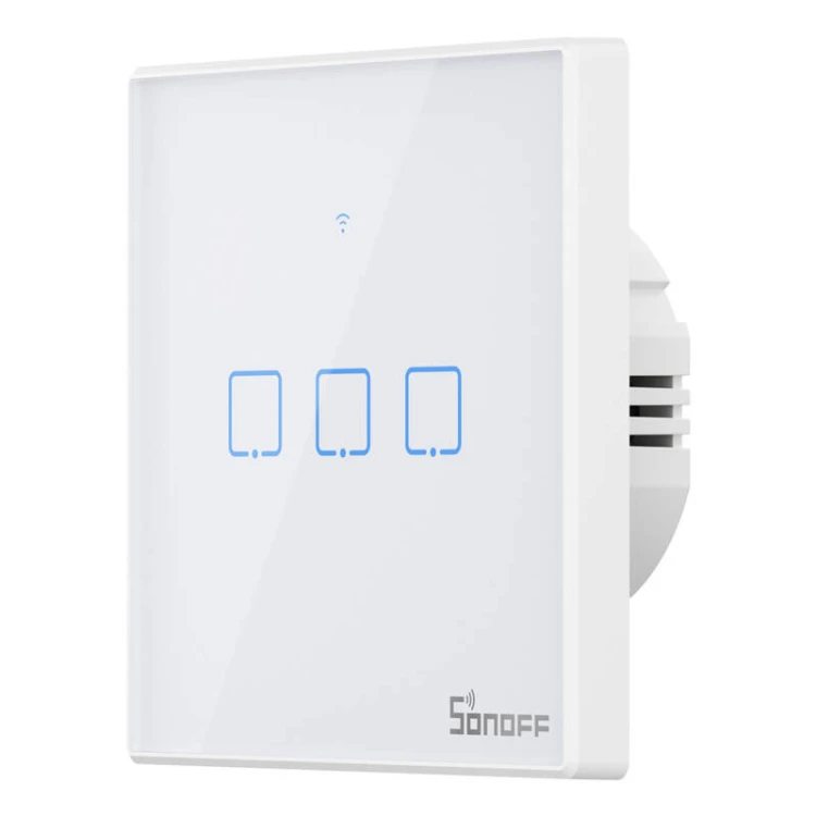 Włącznik dotykowy SONOFF TX T2 Wi-Fi+RF 433 3-kanałowy