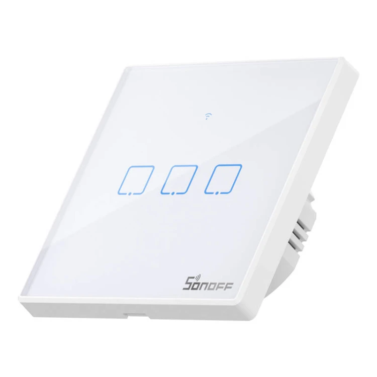 Włącznik dotykowy SONOFF TX T2 Wi-Fi+RF 433 3-kanałowy