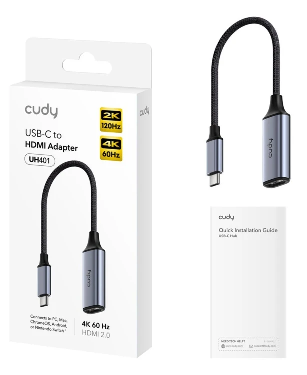 CUDY UH401 Stacja dokująca HUB Wyjście HDMI