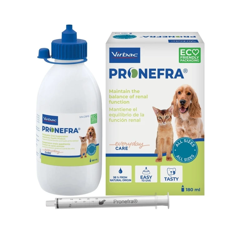 VIRBAC PRONEFRA smaczna zawiesina doustna dla psów i kotów 180 ml