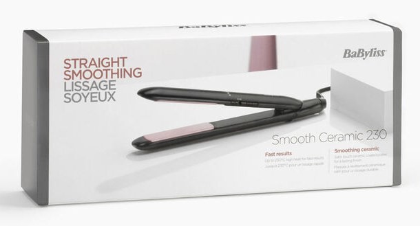 BaByliss CERAMIC 230 Prostownica Ciepły Czarny 1,8 m