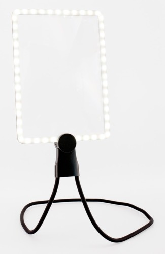 REALPOWER LED-Lupe HL-1,rechteckige LED-Leselupe zum umhĂ¤nge