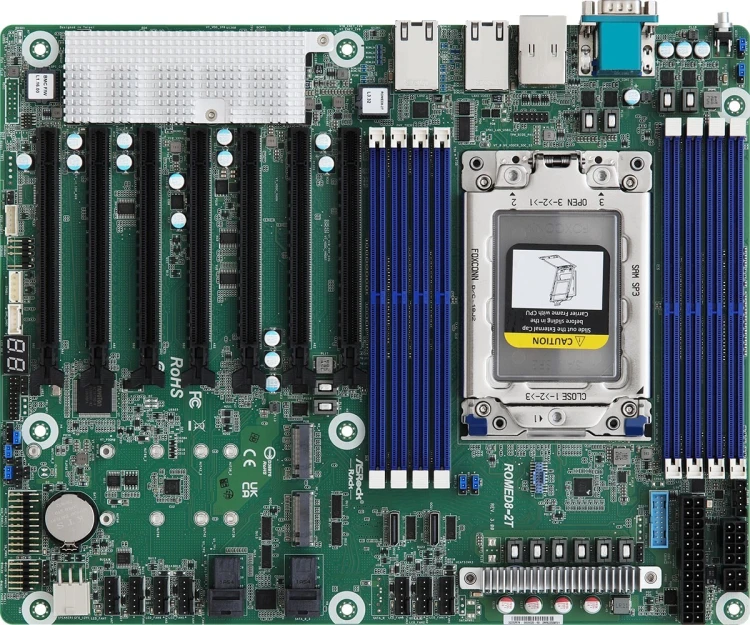 Asrock ROMED8-2T/BCM płyta główna Socket SP3 ATX