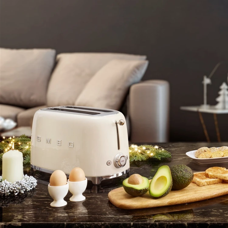 Smeg TSF01CREU toster 6 2 kaw. 950 W Kremowy