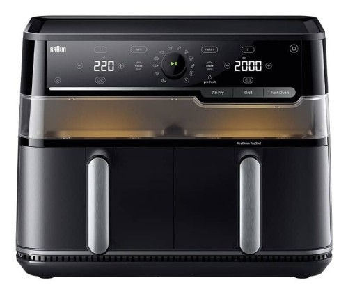 Braun TwinCook 5 Podwójny 10 l Autonomiczny 2800 W Frytkownica na gorące powietrze Czarny