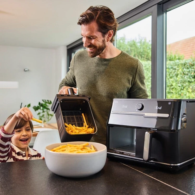 Braun TwinCook 5 Podwójny 10 l Autonomiczny 2800 W Frytkownica na gorące powietrze Czarny