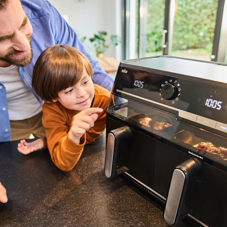 Braun TwinCook 5 Podwójny 10 l Autonomiczny 2800 W Frytkownica na gorące powietrze Czarny