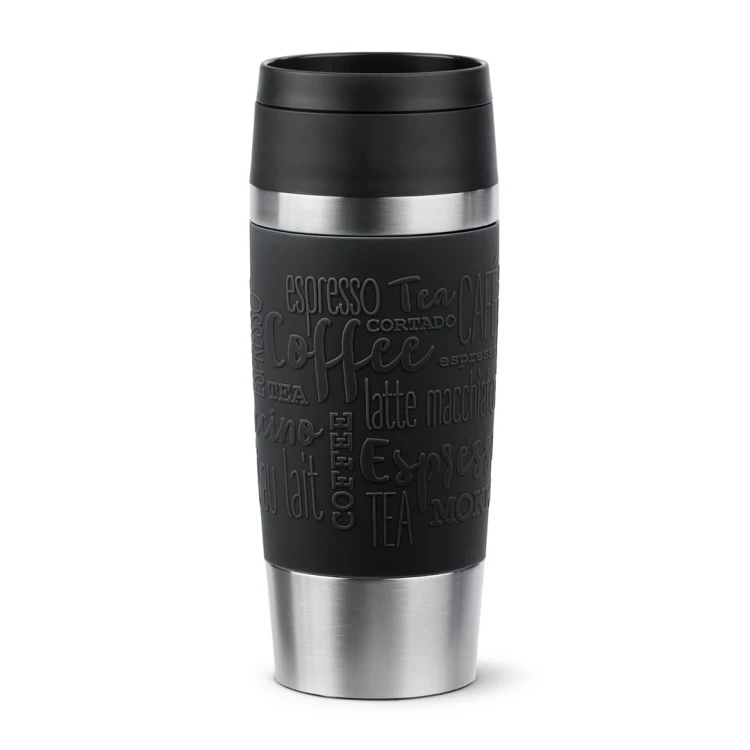 EMSA Travel Mug Classic N2020200 kubek podróżny 360 ml Czarny, Stal nierdzewna Stal nierdzewna