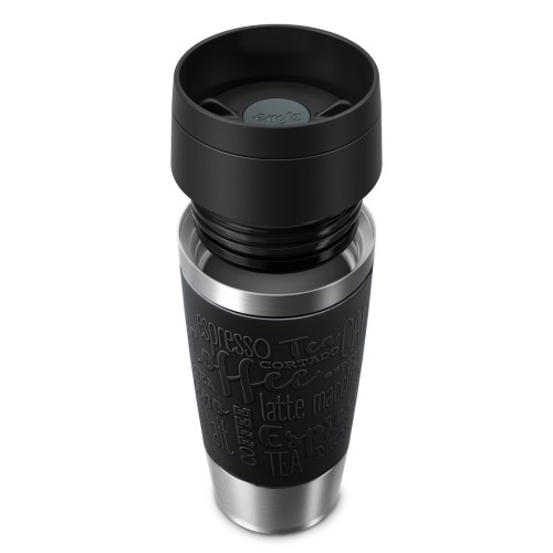 EMSA Travel Mug Classic N2020200 kubek podróżny 360 ml Czarny, Stal nierdzewna Stal nierdzewna