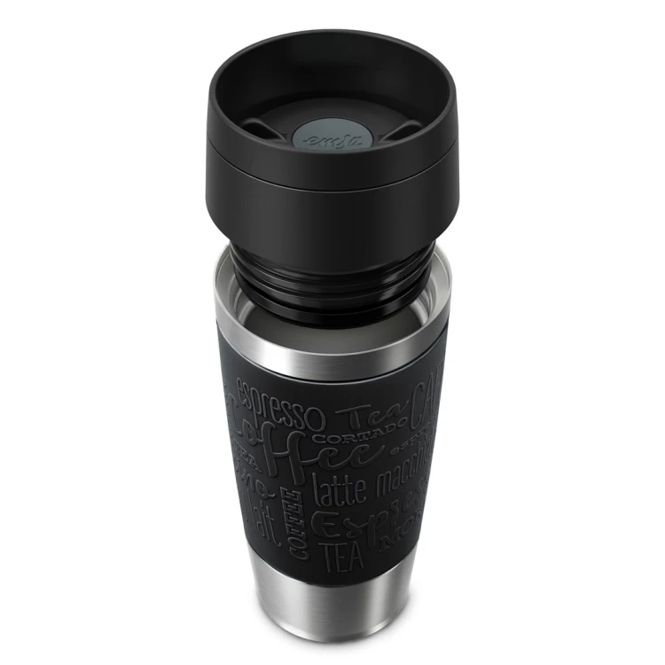 EMSA Travel Mug Classic N2020200 kubek podróżny 360 ml Czarny, Stal nierdzewna Stal nierdzewna