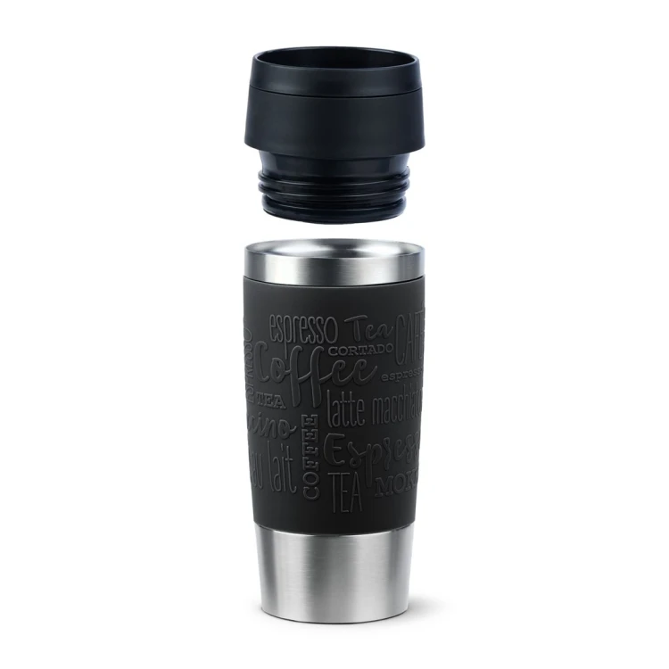 EMSA Travel Mug Classic N2020200 kubek podróżny 360 ml Czarny, Stal nierdzewna Stal nierdzewna