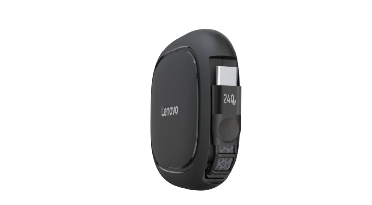 Kabel zwijany Lenovo GX91V57058 240W USB-C czarny