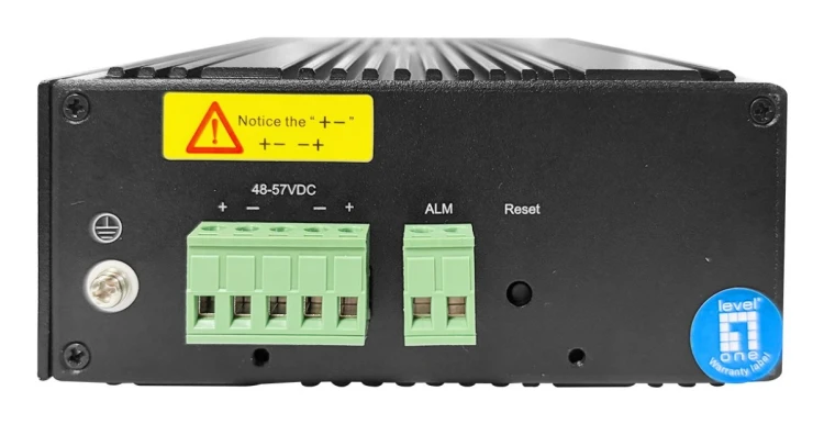 LevelOne IGP-1091 Zarządzany L3 2.5G Ethernet (100/1000/2500) Obsługa PoE Montaż na biurku/ścianie Czarny