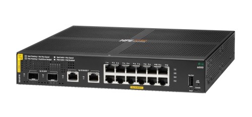 HPE Aruba Networking CX 6000 12p 10M/100M/1G Class4 PoE 2p SFP 1G 139W Switch Zarządzany L3 Gigabit Ethernet (10/100/1000) Obsługa PoE 1U