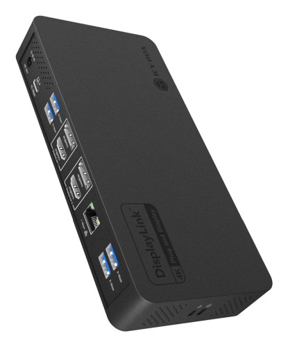 ICY BOX IB-DK2255AC Przewodowa USB 3.2 Gen 2 (3.1 Gen 2) Type-C Czarny