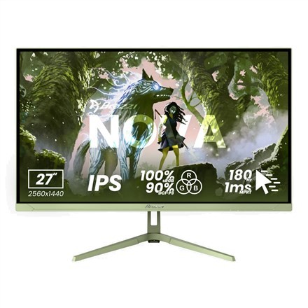 Arozzi | Nova | 27 " | IPS | QHD | 16:9 | 260 Hz | 1 ms | 2560 x 1440 pixels | 350 cd/m2 | HDMI ports quantity 2 | Forest Green