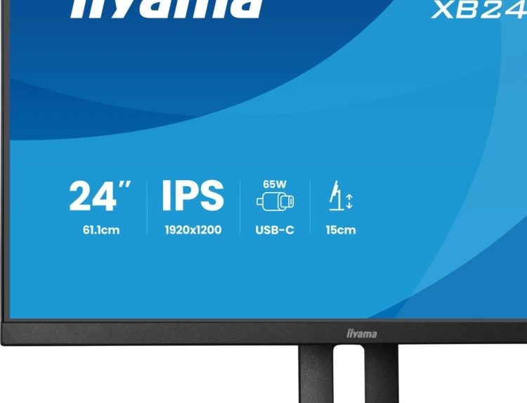 iiyama ProLite XB2495WSC-B1 monitor komputerowy 61,2 cm (24.1") 1920 x 1200 px WUXGA LED Czarny