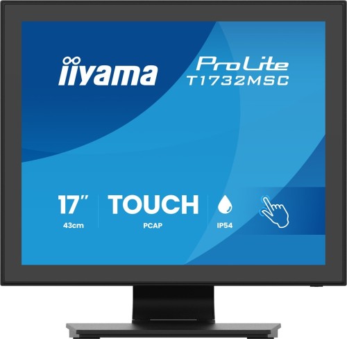 iiyama ProLite T1732MSC-B2S monitor komputerowy 43,2 cm (17") 1280 x 1024 px SXGA LED Ekran dotykowy Czarny
