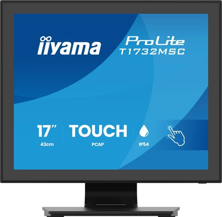 iiyama ProLite T1732MSC-B2S monitor komputerowy 43,2 cm (17") 1280 x 1024 px SXGA LED Ekran dotykowy Czarny
