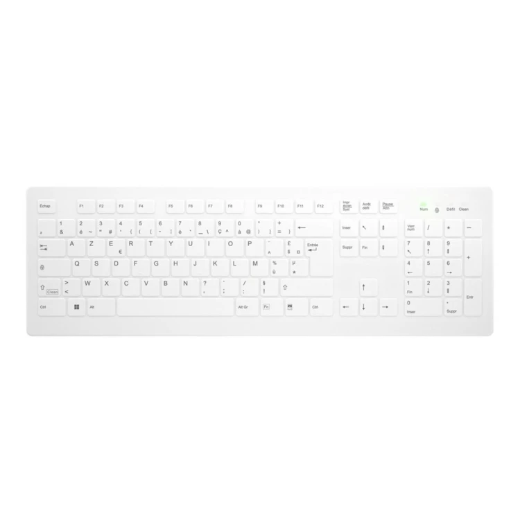 Contour Design Active Key AK-C8112 klawiatura Medyczna RF Wireless AZERTY Francuski Biały