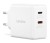 Ładowarka sieciowa Lenovo G0A6065WEU GaN 2x USB-C 65W biała