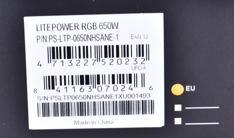 Zasilacz Thermaltake Litepower RGB PS-LTP-0650NHSANE-1 (650 W; Aktywne; 120 mm)