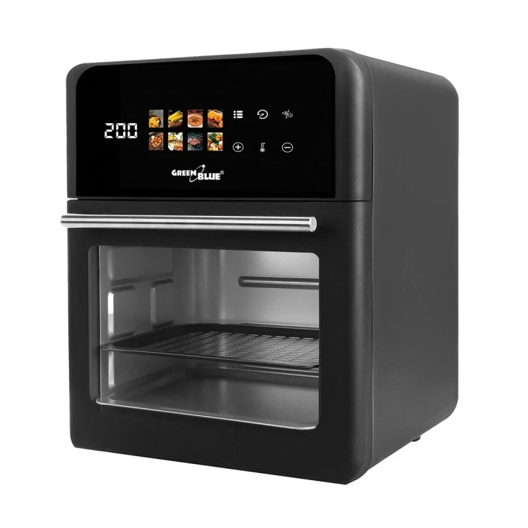 Frytkownica beztłuszczowa AIR FRYER GreenBlue, mocna 1800W, pojemność 10l, 8 programów, akcesoria, timer, GB950