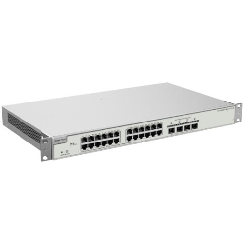 Ruijie Networks RG-NBS3200-24GT4XS-P-V2 przełącznik sieciowy Zarządzany L2+ Gigabit Ethernet (10/100/1000) Obsługa PoE Szary