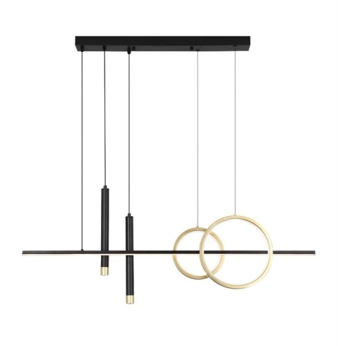 LAMP PENDANT COMBO 23W 3K BLACK/GOLD