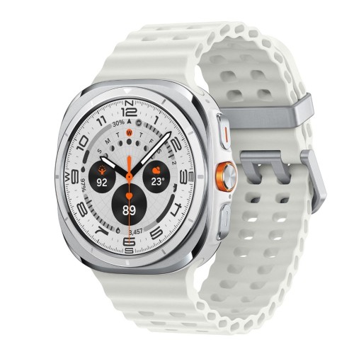 Samsung Galaxy Watch Ultra 3,81 cm (1.5") AMOLED 47 mm Cyfrowy 480 x 480 px Ekran dotykowy 4G Tytan, Biały Wi-Fi GPS