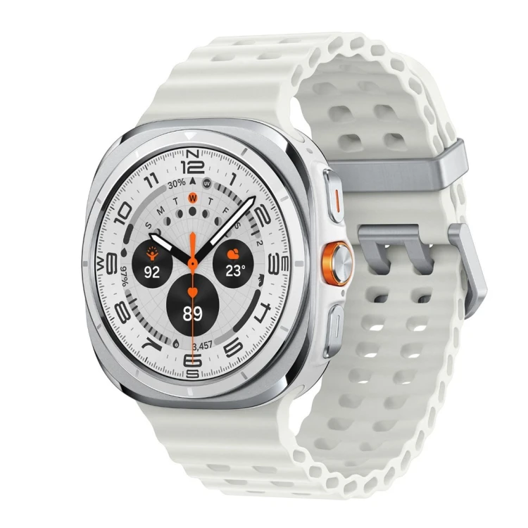 Samsung Galaxy Watch Ultra 3,81 cm (1.5") AMOLED 47 mm Cyfrowy 480 x 480 px Ekran dotykowy 4G Tytan, Biały Wi-Fi GPS