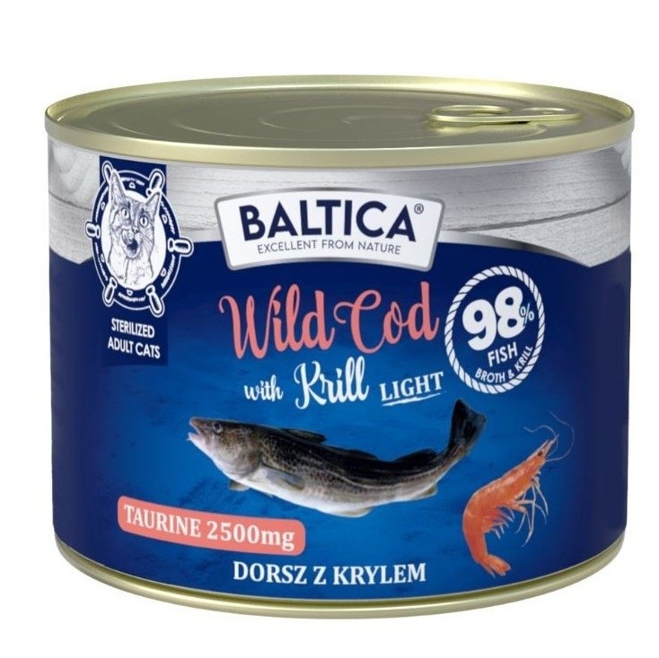 BALTICA EXCELLENT Wild Cod with Krill 185g