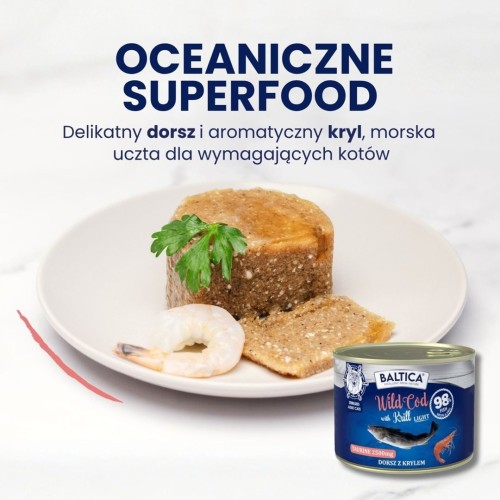 BALTICA EXCELLENT Wild Cod with Krill 185g