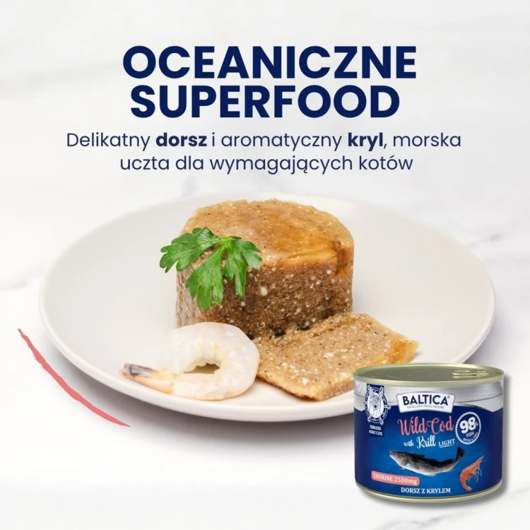 BALTICA EXCELLENT Wild Cod with Krill 185g