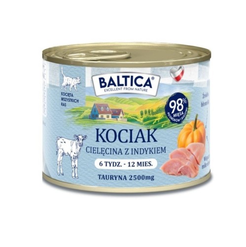 BALTICA SMAKI REGIONÓW Kociak Cielęcina z indykiem