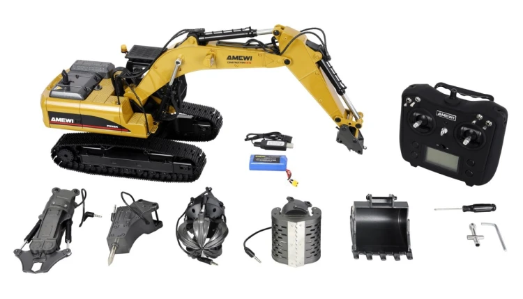 Amewi G705E zdalnie sterowany model Koparka Silnik elektryczny 1:14