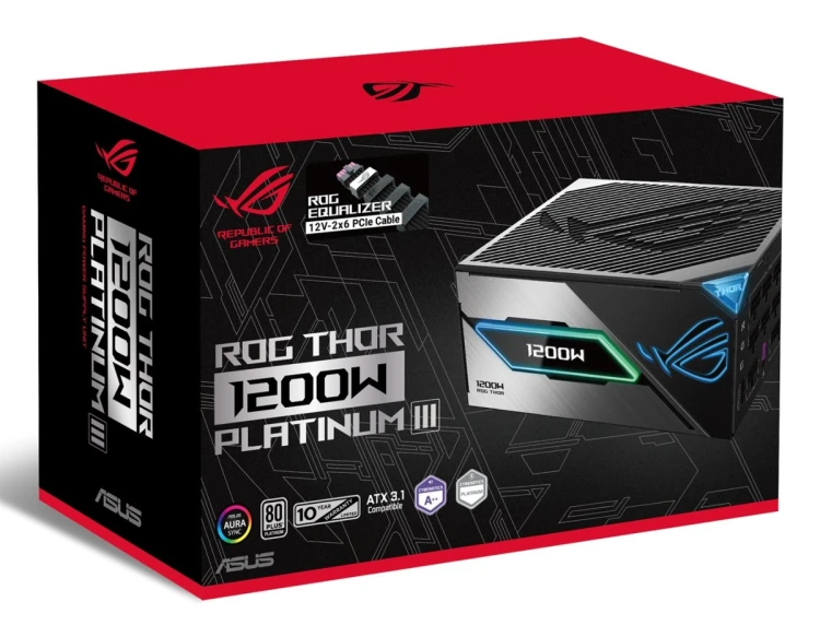 Zasilacz Asus + kabel ROG Equalizer ROG-THOR-1200P3-GAMING-E