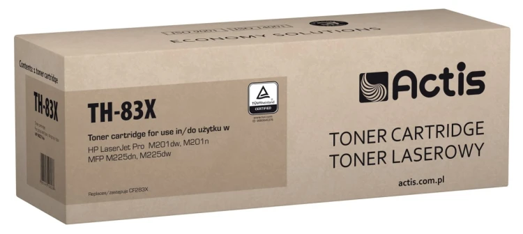 Actis TH-83X Toner (zamiennik HP 83X CF283X; CANON CRG-737; Standard; 2400 stron; czarny)
